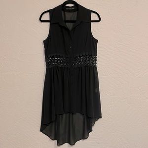 Potter's Pot High-low sheer blouse/dress